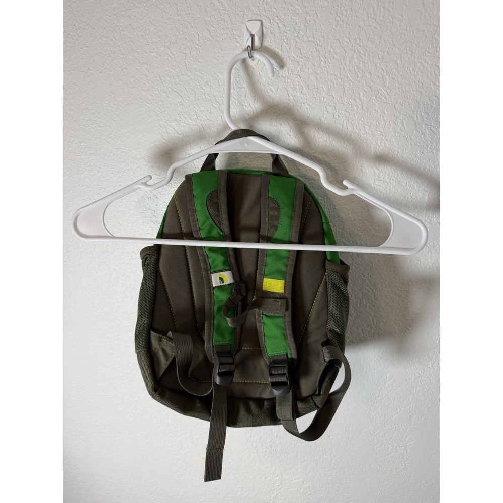 North Face Sprout Mini Backpack Green School Hike Travel Straps Pouch Zip - Picture 6 of 10